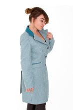 Load image into Gallery viewer, Bothwell coat Houndstooth Teal