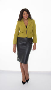 Ella fitted Jacket Green