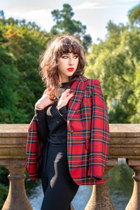 Megan Blazer (Red Tartan)