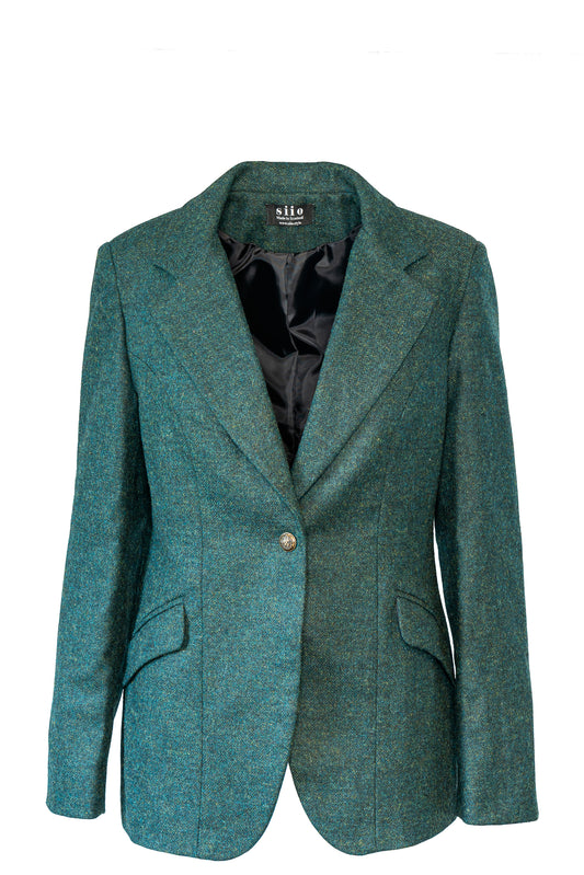 Tweed Blazer Green